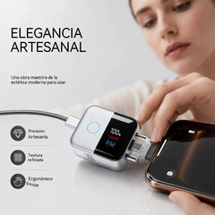 🔋 Cargador USB-C Inteligente de 140 W con Pantalla LED – ¡Carga Rápida y Control Inteligente!