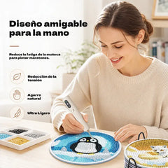 Bolígrafo eléctrico recargable con punta de diamante