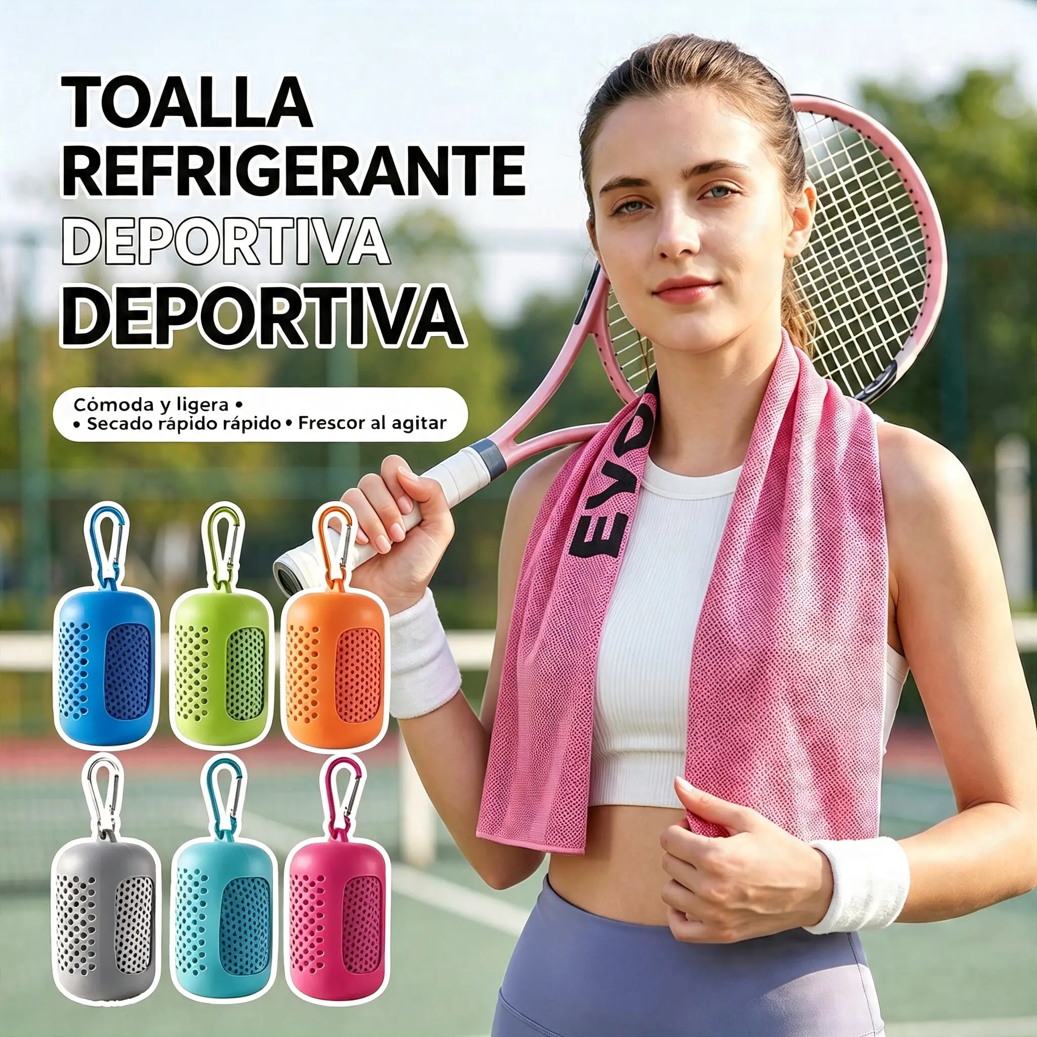 🎁 Compra 1 y llévate 1 gratis: 2 unidades por 26€ 🧊 Toalla refrescante instantánea con estuche de silicona de regalo – frío al instante, reutilizable y lista para cualquier aventura ✨