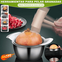 Pelador de granadas, herramienta de acero inoxidable para abrir granadas.