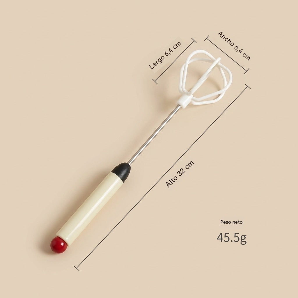 🔥【Último día con 50% de descuento, juego de 2 piezas】🔥Batidora de huevos semiautomática de acero inoxidable🥚