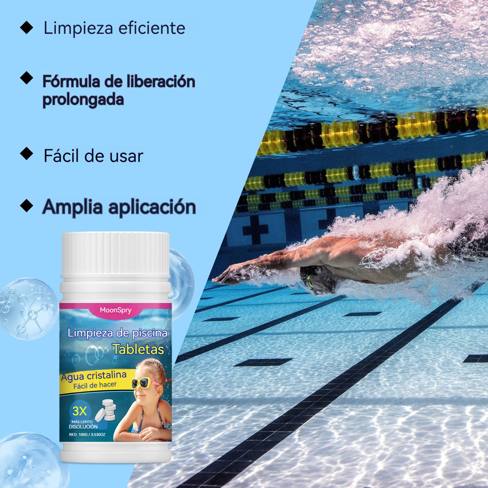 [Compre 1 y obtenga 1 gratis]Pastillas efervescentes para la limpieza de piscinas