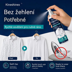 3 lahvičky za 560 Kč👔✨ Sprej na odstranění záhybů z oblečení – okamžité vyhlazení bez žehličky, ideální na cesty, bez statické elektřiny a pro svěží oblečení.
