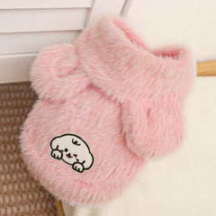 【0.5-10kg】🧸 Abrigo cálido para perros y gatos – suave, adorable y con orejitas