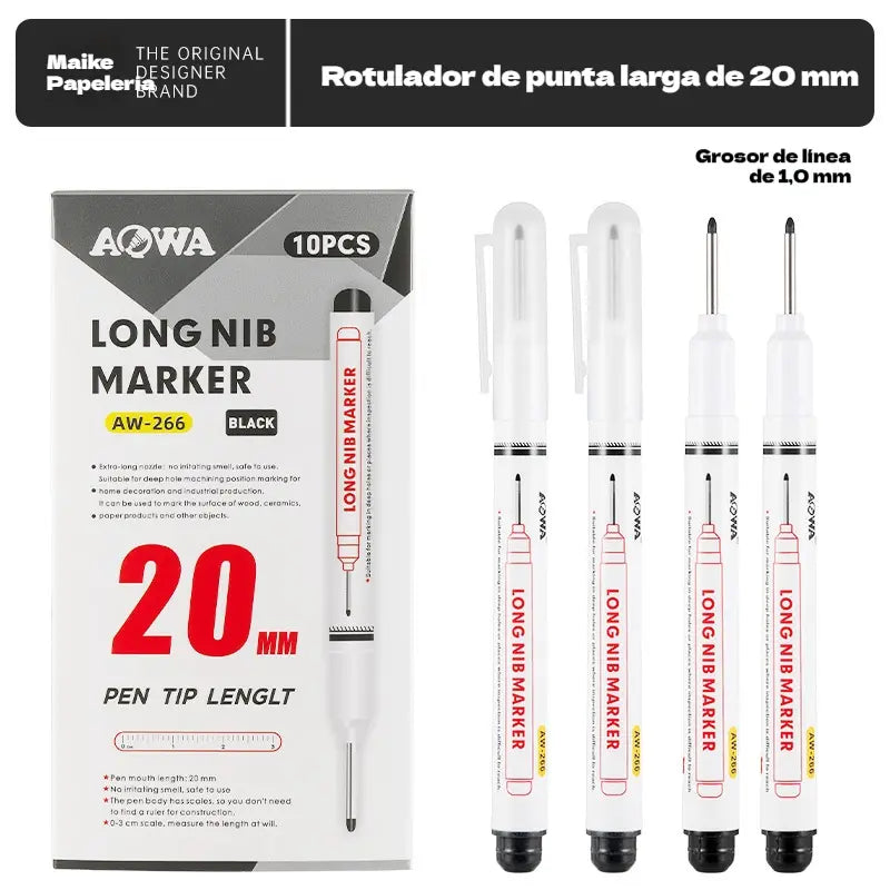 🤩Oferta especial de último día🔥【Paquete de 10】✨Rotuladores de precisión de secado rápido a base de aceite, resistentes al agua, aptos para madera, metal, etc.