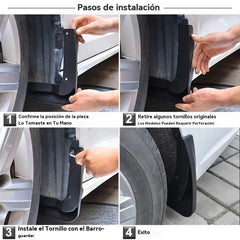 🔥【Estilo universal 4 piezas】Guardabarros para neumáticos de automóvil, protectores contra salpicaduras