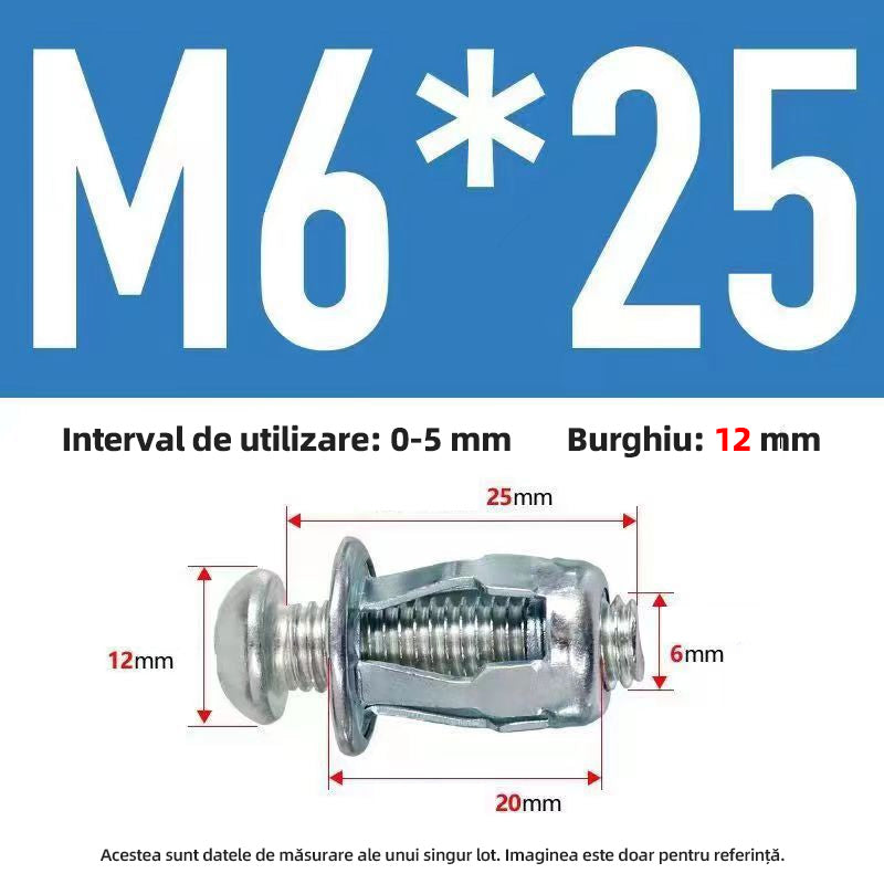 🔥50%OFF【100 piezas】Tuerca de tapa de tornillo de expansión M4M5M6 Tuerca de remache