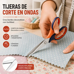 ✂️✂️ Tijeras dentadas profesionales - Tijeras de tela afiladas y dentadas