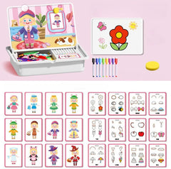 🧒🧩Rompecabezas magnéticos, juguete de viaje, de doble cara, para niños, preescolares, educativos, para aprender