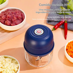 Picadora eléctrica de ajo, mini picadora portátil de verduras