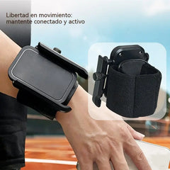 📱🔥 Soporte Móvil 2 en 1 para Muñeca y Antebrazo — ¡Llévalo Contigo Sin Usar las Manos!