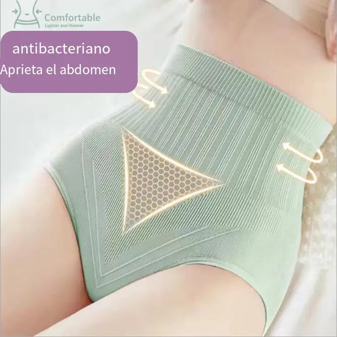 Último día con 50 % de descuento:【Compre 7 y obtenga 7 gratis】 bragas antibacterianas impermeables de cintura alta