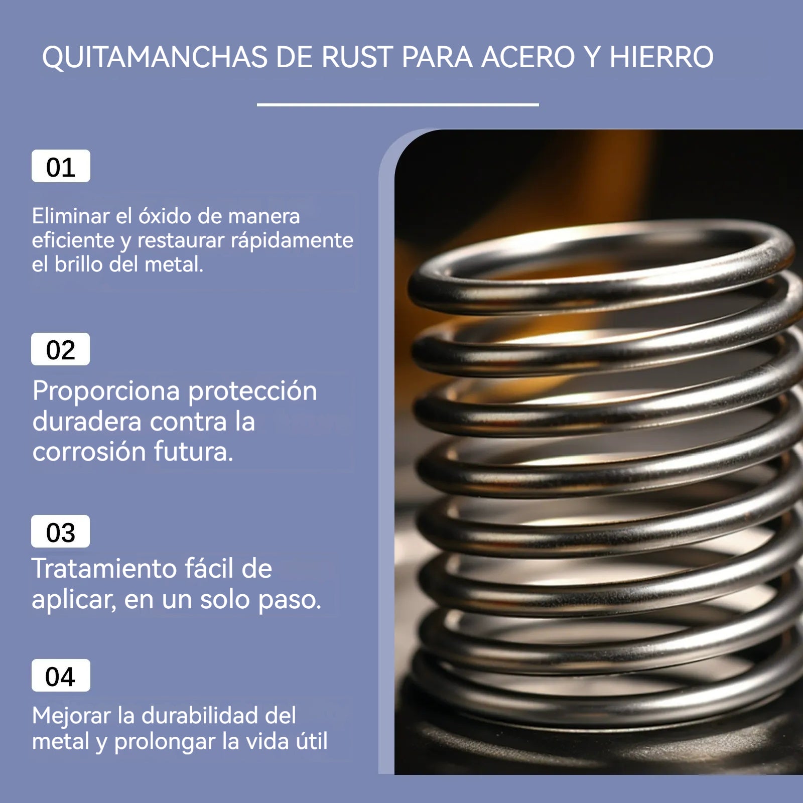 [Compra 1 y llévate 1 gratis] 🔥 Removedor de óxido de acero de alta concentración