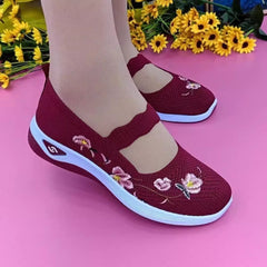 【36-41】🌸 Zapatos Casual Bordados: ¡Cómodos, Transpirables y Antideslizantes!