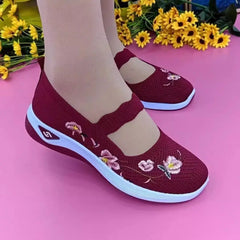 【36-41】🌸 Zapatos Casual Bordados: ¡Cómodos, Transpirables y Antideslizantes!