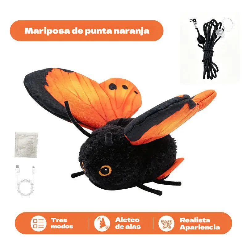 🐾🦋Juguete interactivo para gatos con mariposa sensora inteligente