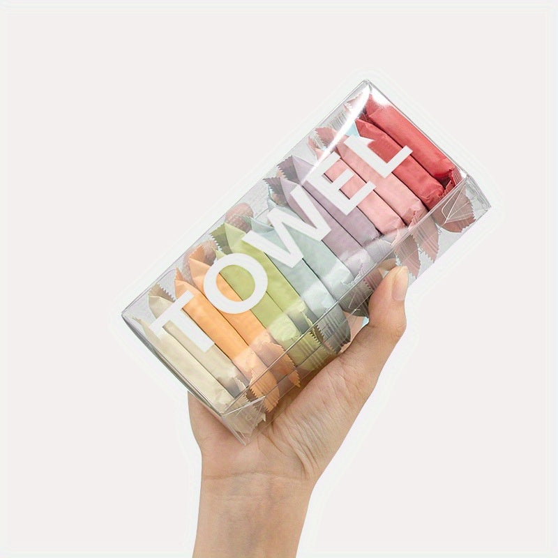 【2 cajas, 28 piezas】Toallas comprimidas desechables, toallas faciales de viaje portátiles, toallas de baño gruesas húmedas y secas, accesorios de viaje