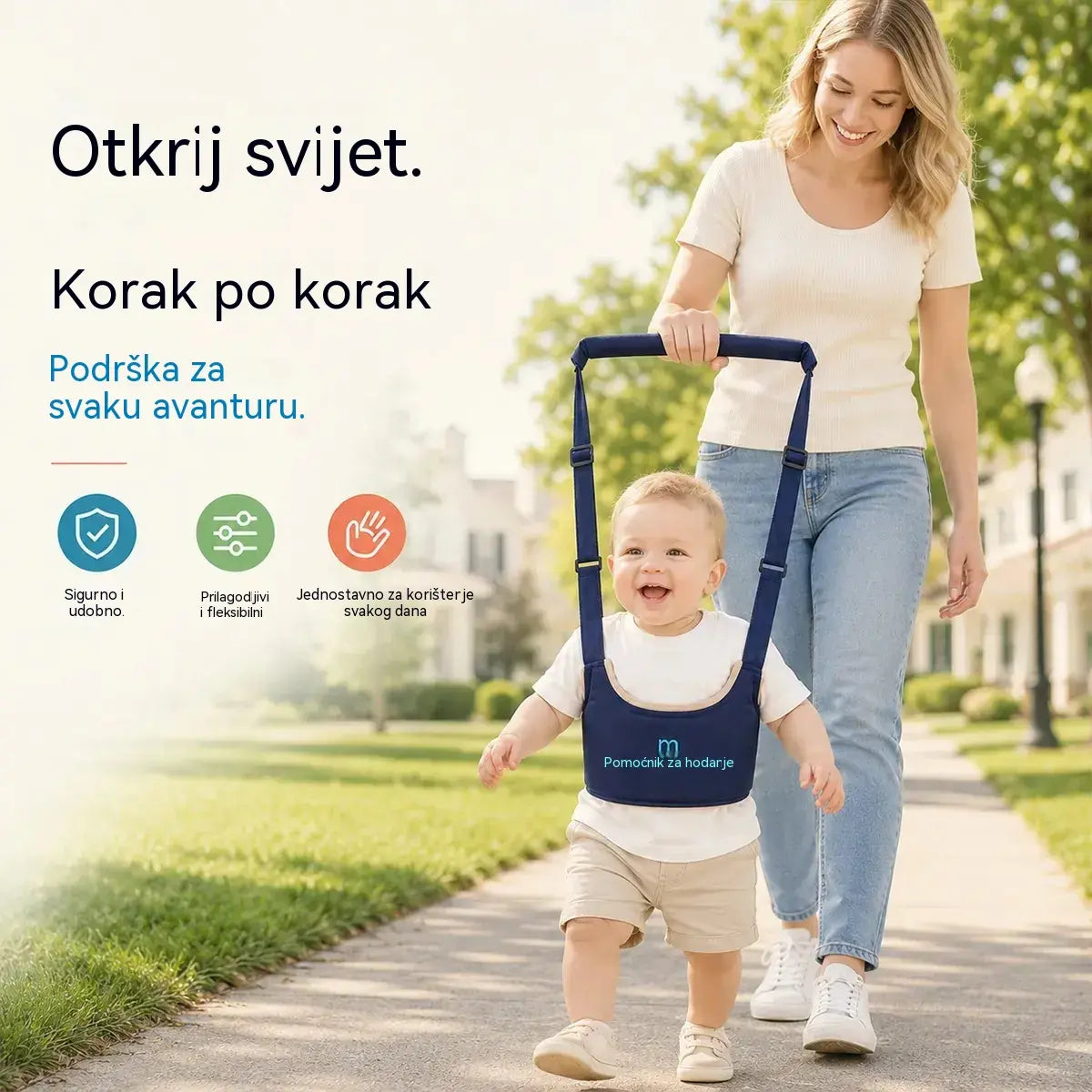 Nosiljka za bebe 2 u 1 – prozračna, ergonomska i otporna na padove 👶🚼