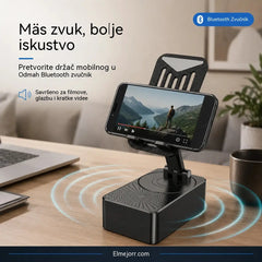 🔥 3 u 1: Bluetooth zvučnik + Punjač + 360° stalak za mobitel 📱🔊⚡