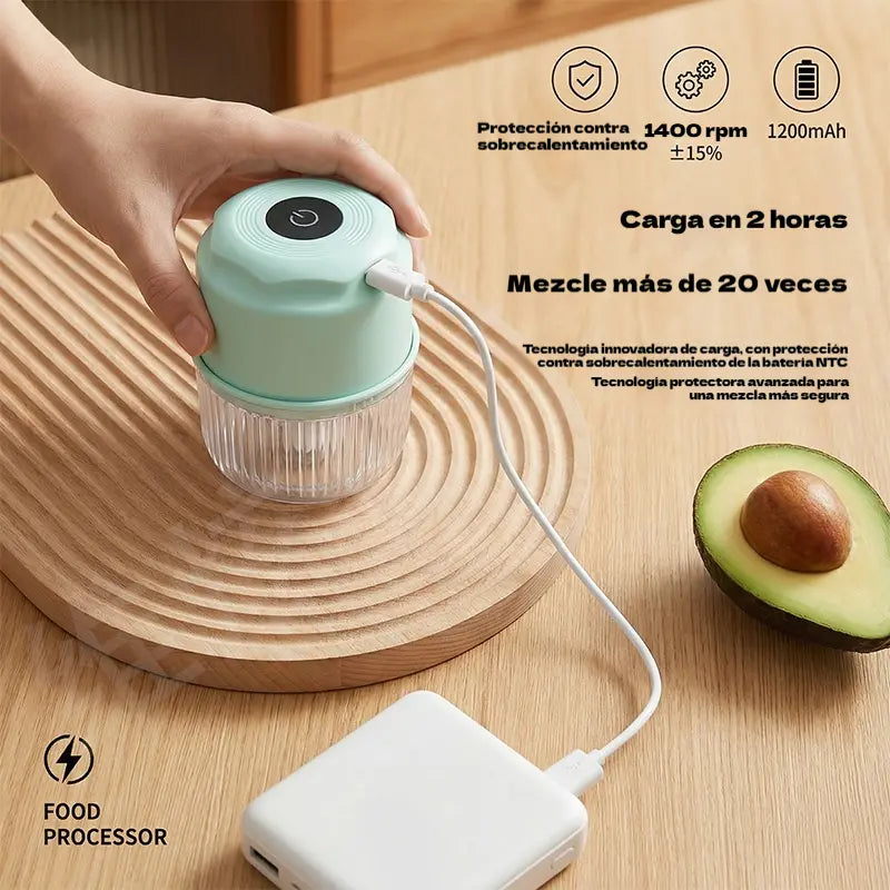 ✨✨Trituradora eléctrica mini inalámbrica de alta eficiencia