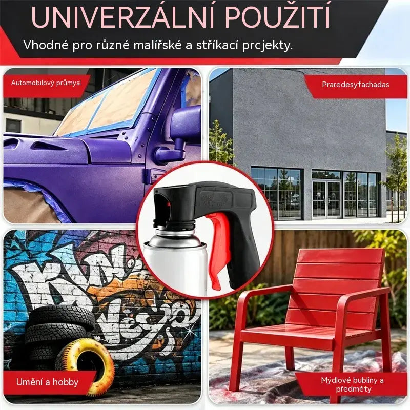 🔥Kupte 1, získejte 1 zdarma🔥🎨🔧 Pomocná rukojeť pro sprejové barvy | Ergonomická rukojeť pro lakování aut, stěn a kutilské projekty