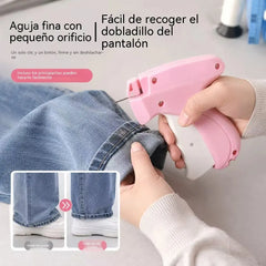 Pistola rosa y blanca + 1500 agujas blancas + 500 agujas negras + 5 agujas de repuesto🏷️¿Ropa demasiado grande? 🏷️ Pistola de etiquetas para ajustar y fijar prendas rápidamente