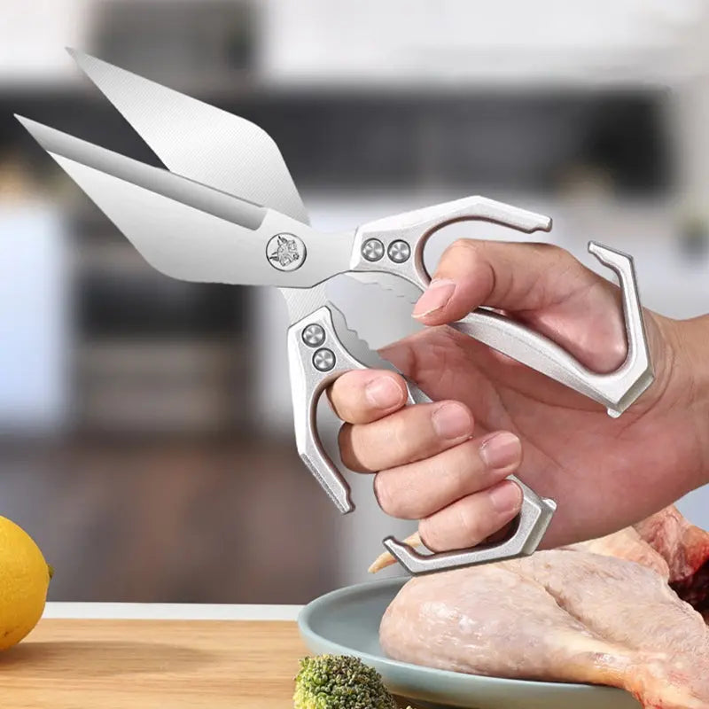 ✂️🍗 Tijeras de Cocina Extra Fuertes · Corte Fácil para Carne, Pollo y Pescado
