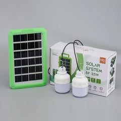 【Hordozható napelemes áramtermelő rendszer + 2 lámpa】☀️🔋 Hordozható napelemes áramtermelő rendszer – USB/C típusú napelemes generátor 2 LED lámpával
