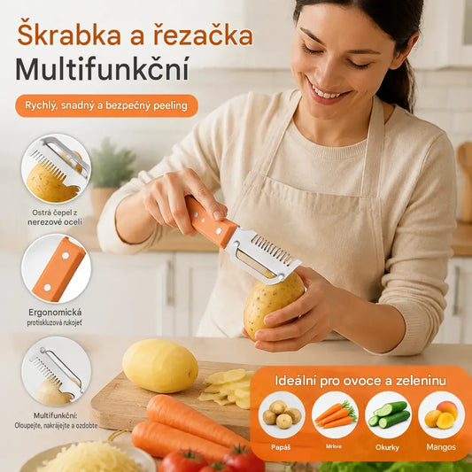 💥Koupit 1 a získat 1 zdarma💥🔪Multifunkční kráječ a škrabka z nerezové oceli🧅