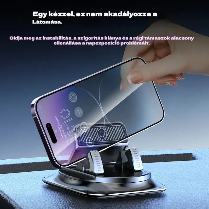 🔥【50% KEDVEZMÉNY】🚗 Biztonságos és okos: A tökéletes 2 az 1-ben autós telefontartó! 🚗