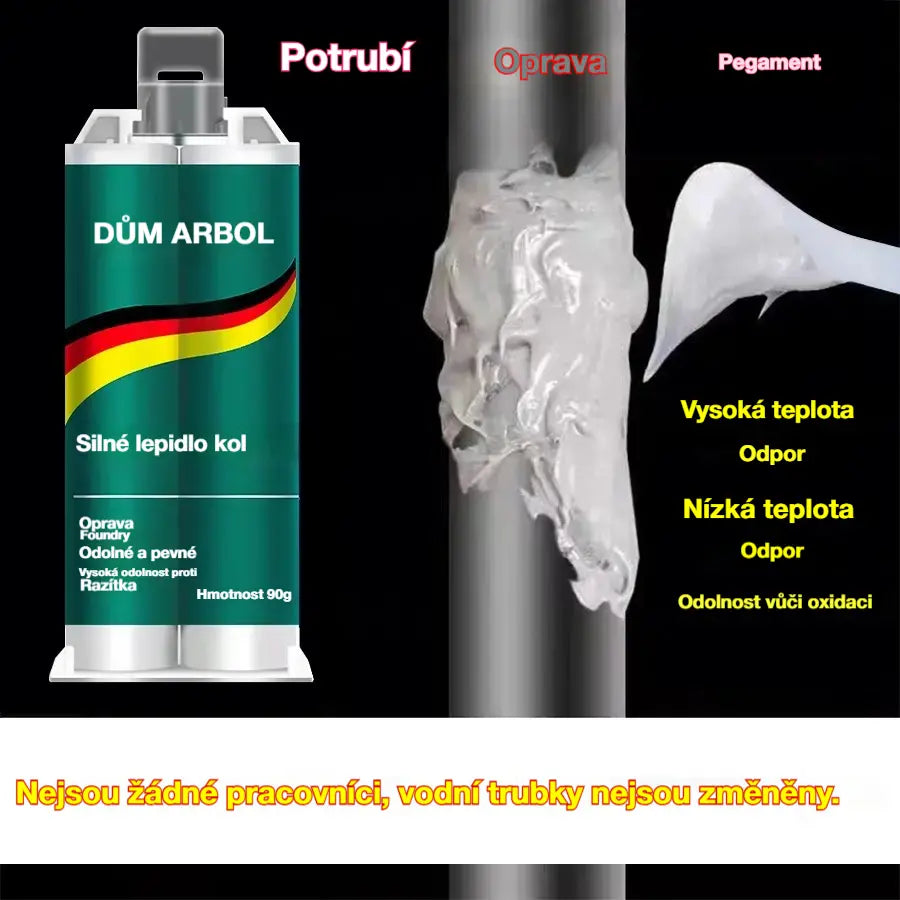 【Sada 3 kusů】🔥50% sleva po omezenou dobu! 🛠️Vysoce pevné lepidlo na opravu kovů AB