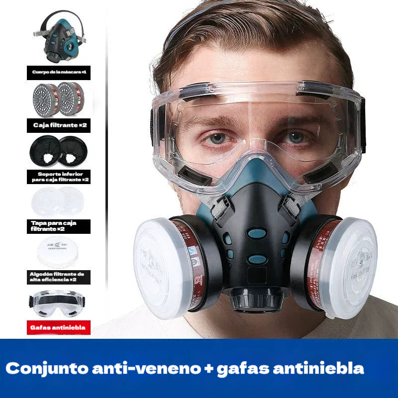 🔥🔥Mascarilla facial industrial con carbón activado, protege contra el polvo, los humos y la pintura tóxica.