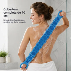 🧼 Cepillo Corporal de Silicona 70 cm｜Limpieza Profunda + Masaje Relajante 🚿✨