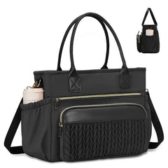 ✨Bolsa térmica para el almuerzo para mujer: elegante bolsa isotérmica a prueba de fugas con correa ajustable y bolsillos laterales.
