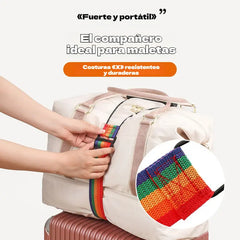 🔥【Paquete de 5 piezas】🧳Correas elásticas para equipaje: Sujeta tu bolso de forma segura a tu maleta ✈️