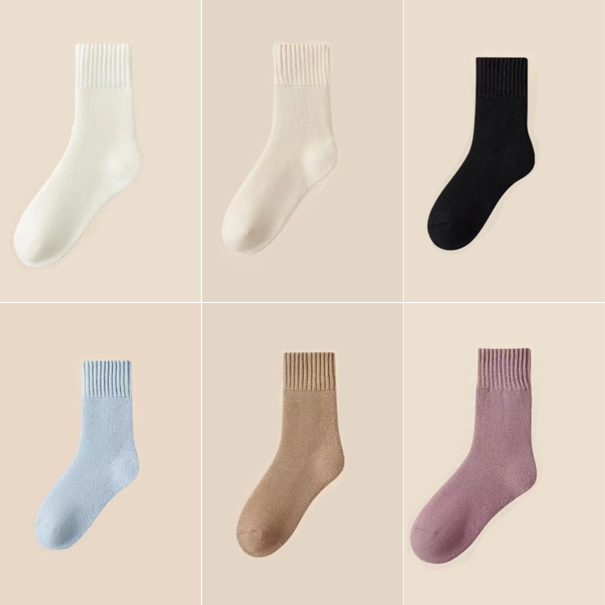 🔥🔥6 pares 26 euros🧦 Calcetines Térmicos de Felpa para Invierno — ¡Pies Cálidos y Máximo Confort!