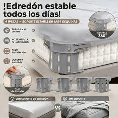 Juego de cuatro - 27 euros🛏️ Clips ocultos en las cuatro esquinas para sábanas: evitan que las sábanas se muevan o se deslicen, manteniéndolas planas y seguras.