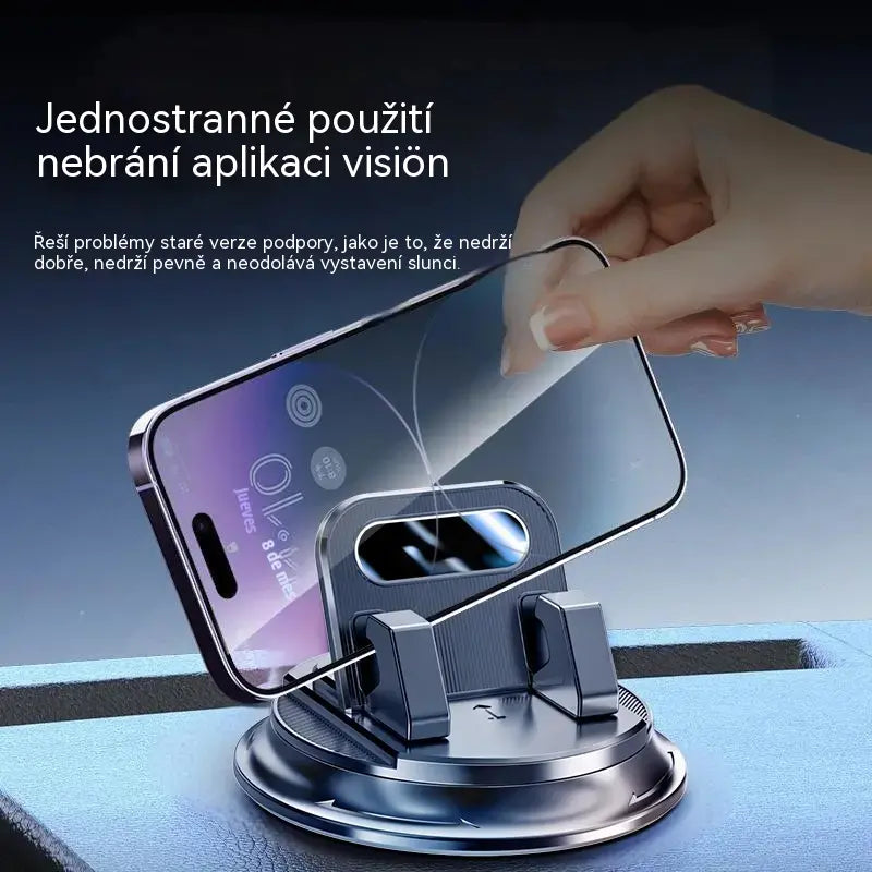 🎯 50% SLEVA NA VŠE! Otočný držák telefonu – bezpečné uchycení na palubní desku, vysoce přilnavá guma 🧭🔄 【Kvalita zaručena】