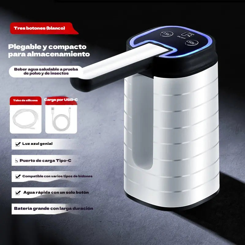 🥳50% de descuento🔥🚰Dispensador de agua plegable con bomba purificadora