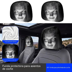 4 piezas 26 €- Funda de cojín para asiento de coche con expresión divertida