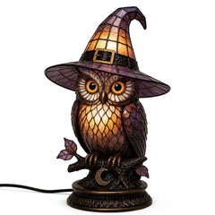 🧙‍♀️✨Lampa s čarodejníckym klobúkom, akrylová 3D remeselná ozdoba, dekorácia na stôl, stolová lampa