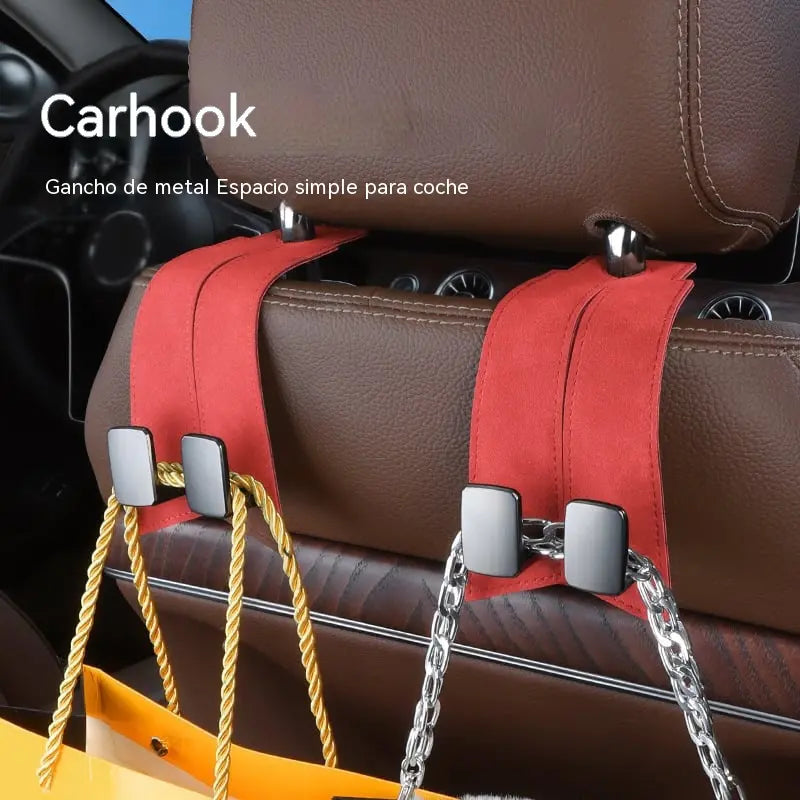 🔥 ¡2 por solo 26 €! Gancho multifunción para coche 👜🚗