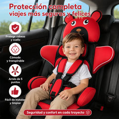 📢📢Sada 50 % popusta!! ⏰Cojín portátil con diseño de dibujos animados para asiento de coche, para bebés y niños pequeños de 0 a 12 años.