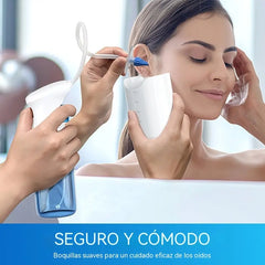 👂✨ Kit de Limpieza Auricular con Agua y Puntas de Silicona — Práctico para el Cuidado Diario