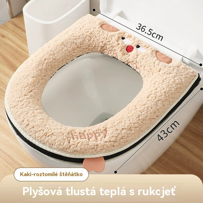 🔥🚽🔥50%OFF🔥🎁Fundas de asiento de inodoro cálidas para el invierno con forro polar