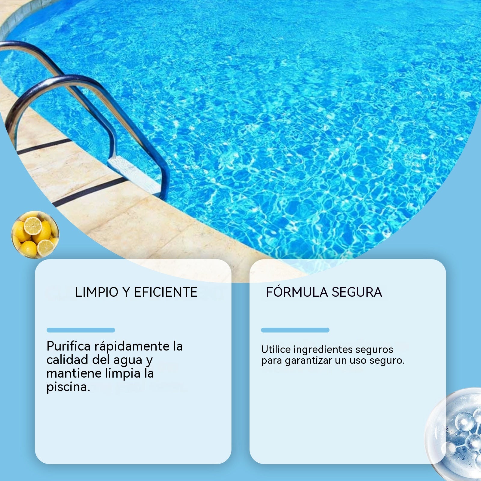 30%OFF🔥【Compra 1, llévate 1 gratis】🏊‍♀️💧Pastillas limpiadoras para piscinas para un agua clara y transparente.