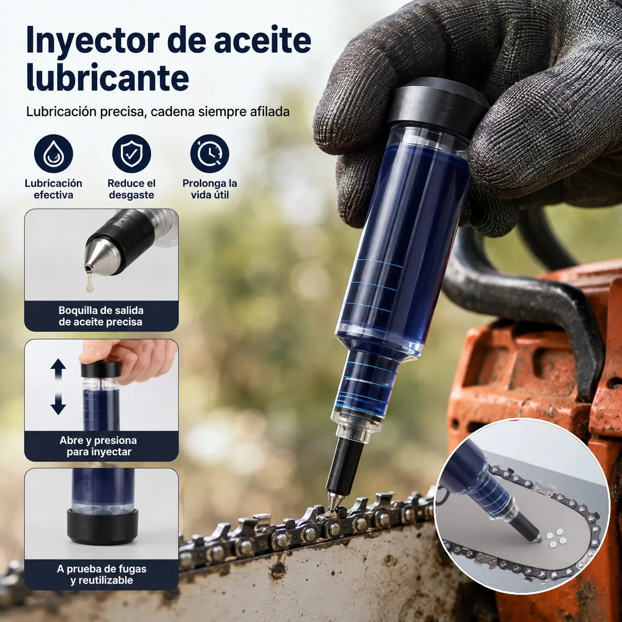✨✨Lubricador de engranajes para motosierra/sierra para metales