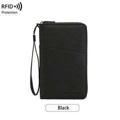 ✈️ Portapasaportes RFID de Viaje | Organizador Elegante para 4 Pasaportes y Documentos, Seguro y Práctico