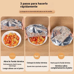 🔥🔥【50piezas】🍎🔥 Cubierta térmica de papel de aluminio apto para alimentos