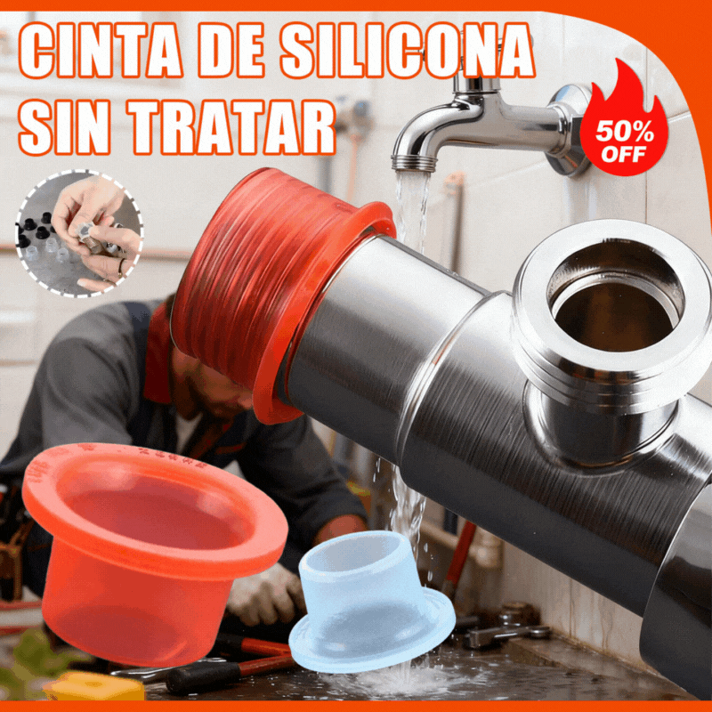 💧100 piezas—— €23💧 Anillo de Silicona Sin Cinta para Grifos – ¡Sellado Fácil y Sin Goteos!